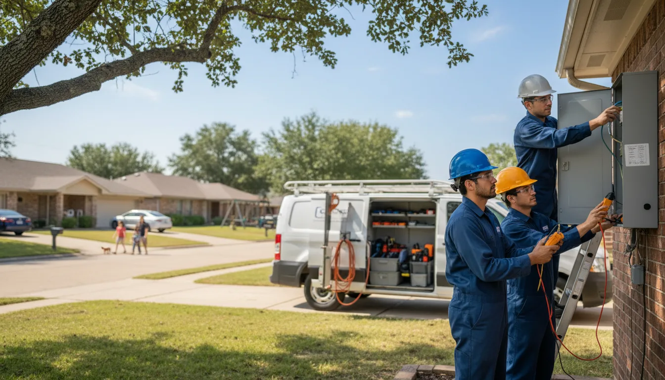 Certified electrician providing emergency electrical services in Fairview, OK